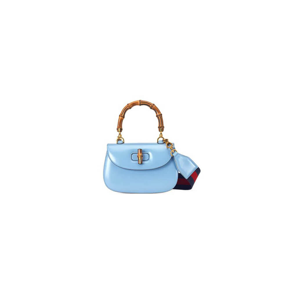 GUCCI BAMBOO 1947 JUMBO GG SMALL TOP HANDLE BAG