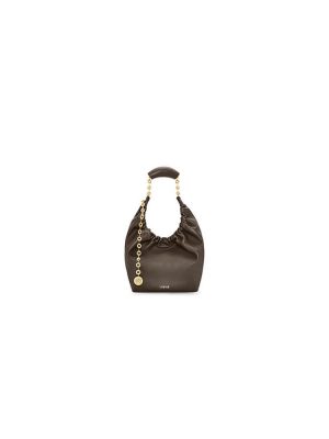 Chocolate Loewe Small Squeeze bag in nappa lambskin