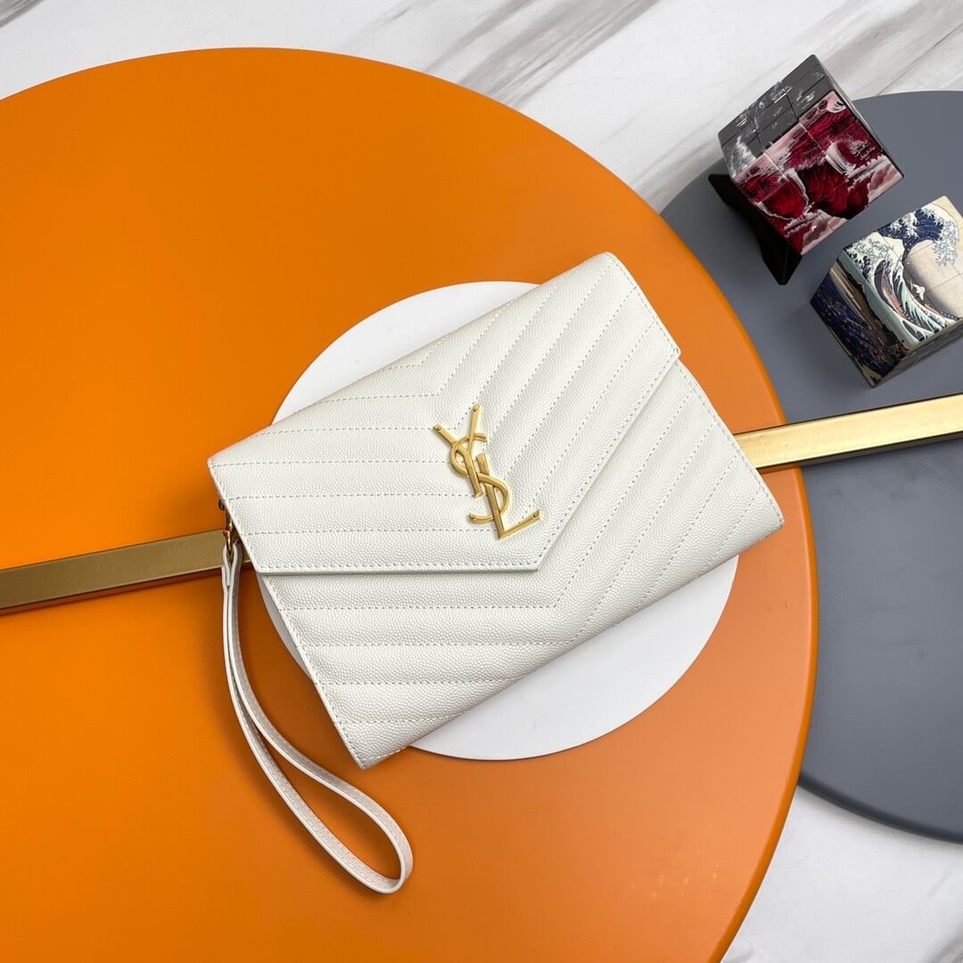 YSL CASSANDRE matelasse leather flap clutch - Image 2