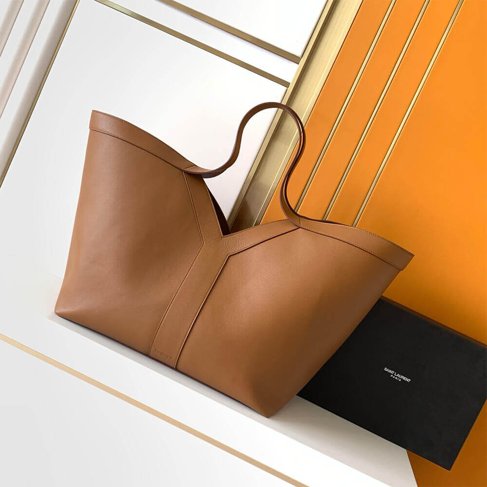 Brown YSL Y TOTE IN LEATHER (High-end grade) - Image 2