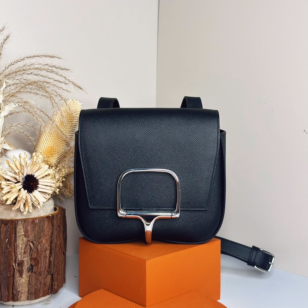 Black Hermes Della Cavalleria mini bag II (High-end Grade) - Image 2