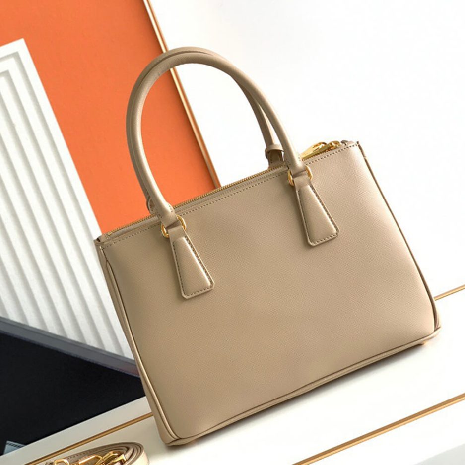 Sand Beige Medium Prada Galleria Saffiano leather bag - Image 4