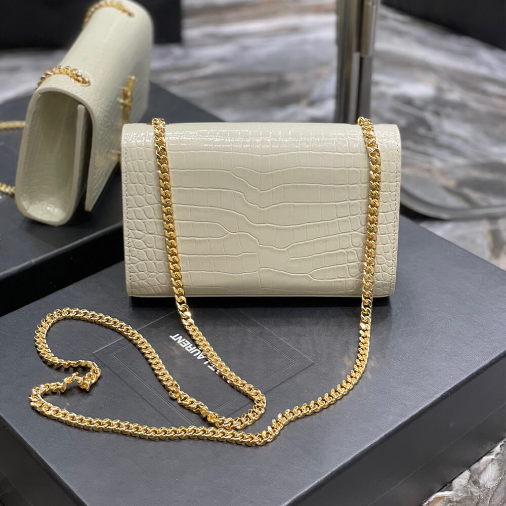 YSL KATE EMBOSSED SHOULDER BAG - Image 4