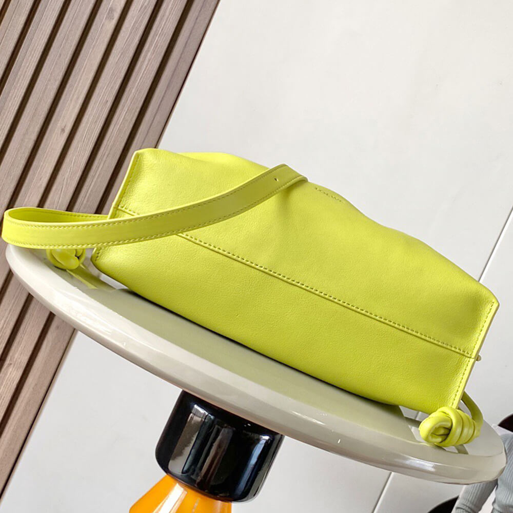 Green LOEWE Medium Flamenco clutch in nappa calfskin (HIGH-END GRADE) - Image 5