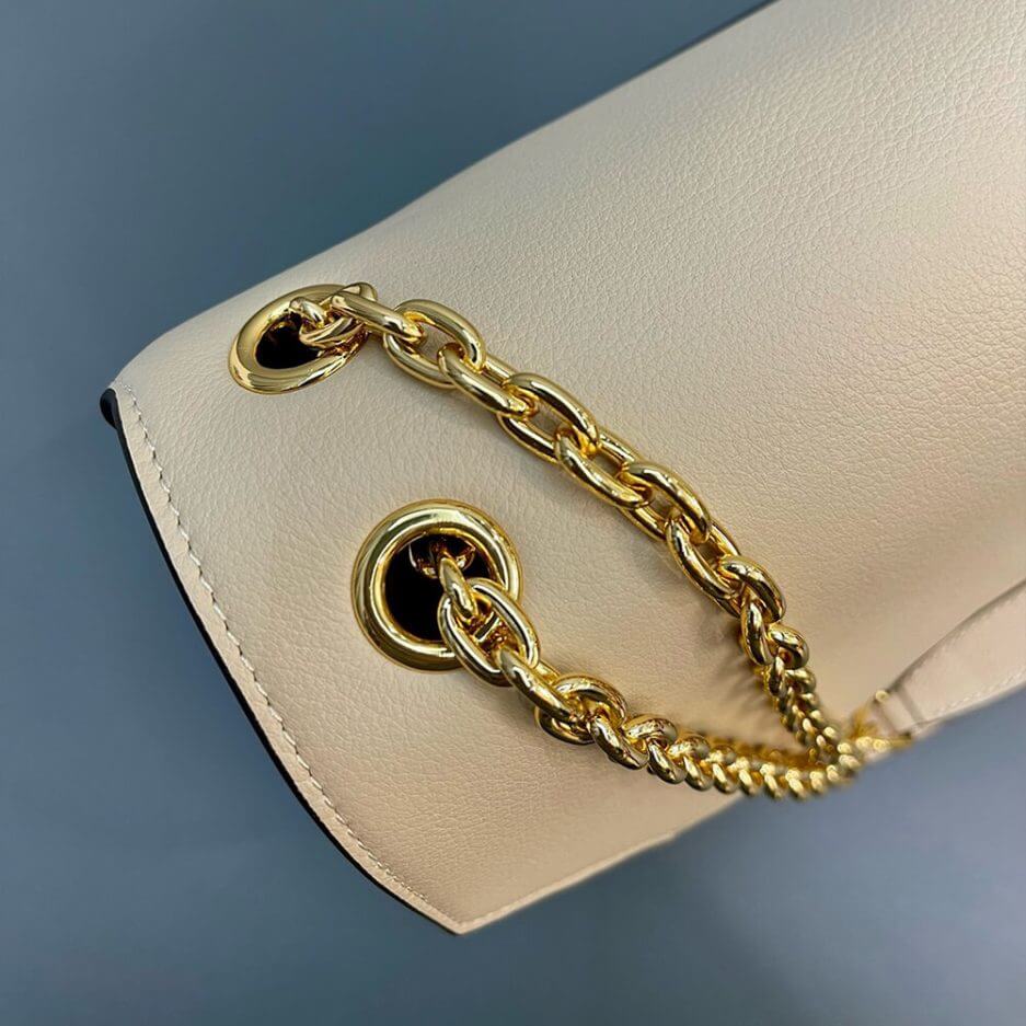 Travertine Prada Medium leather shoulder bag (High-end Grade) - Image 6