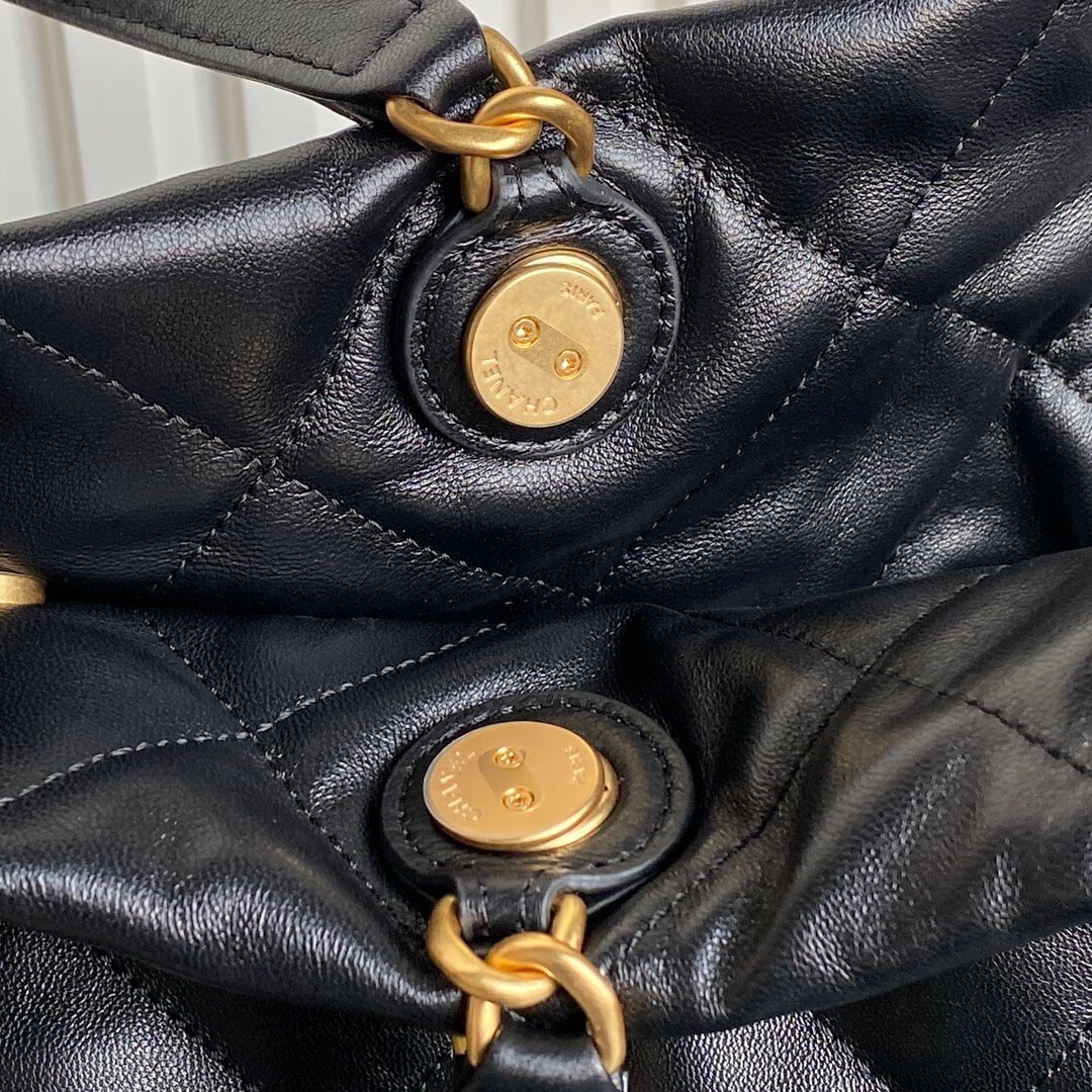 Black Chanel Shopping Bag (high-end grade) - Image 6