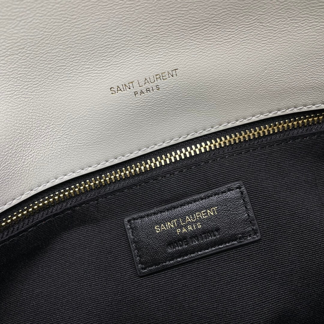 White YSL PUFFER MEDIUM in Nappa leather - Image 7