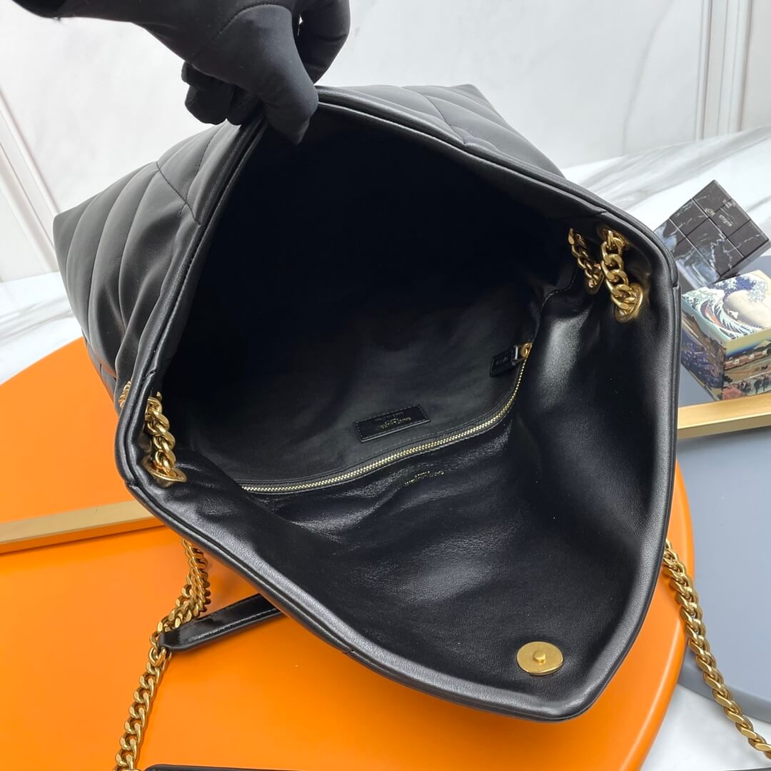 Black YSL PUFFER MEDIUM in Nappa leather - Image 8