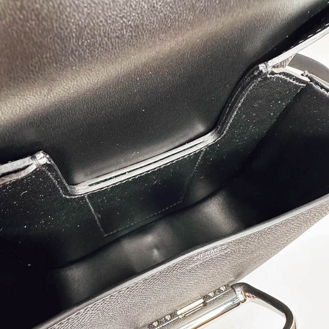 Black Hermes Della Cavalleria mini bag II (High-end Grade) - Image 8